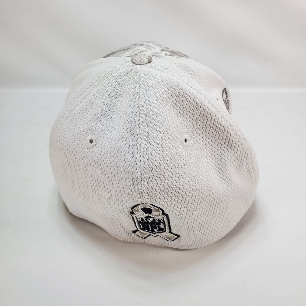 New Era Buffalo Bills Hat Mens S/M White Camo Salute to Service 39THIRTY Stretch - Picture 3 of 6